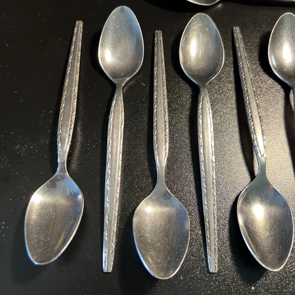 Lot of 12‎ Rogers Co Stanley Roberts ENSENADA Spoons Stainless Flatware 6.75